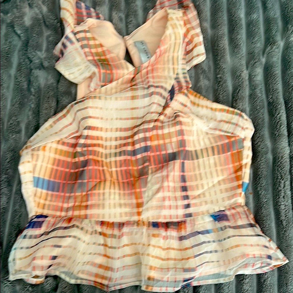 ADELYN RAE Plaid Sleeveless Top